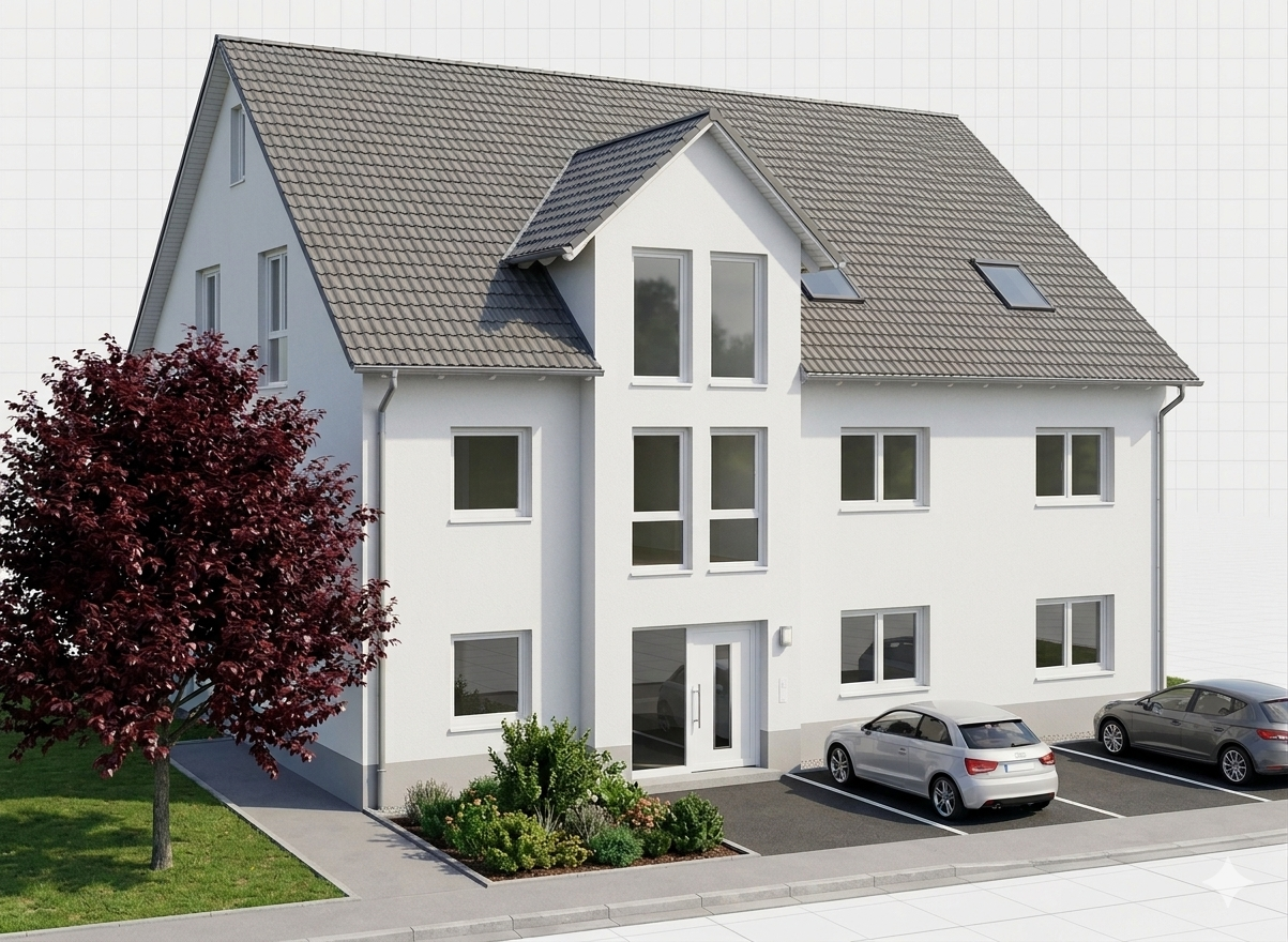 3D-Visualisierung des Bauvorhabens
